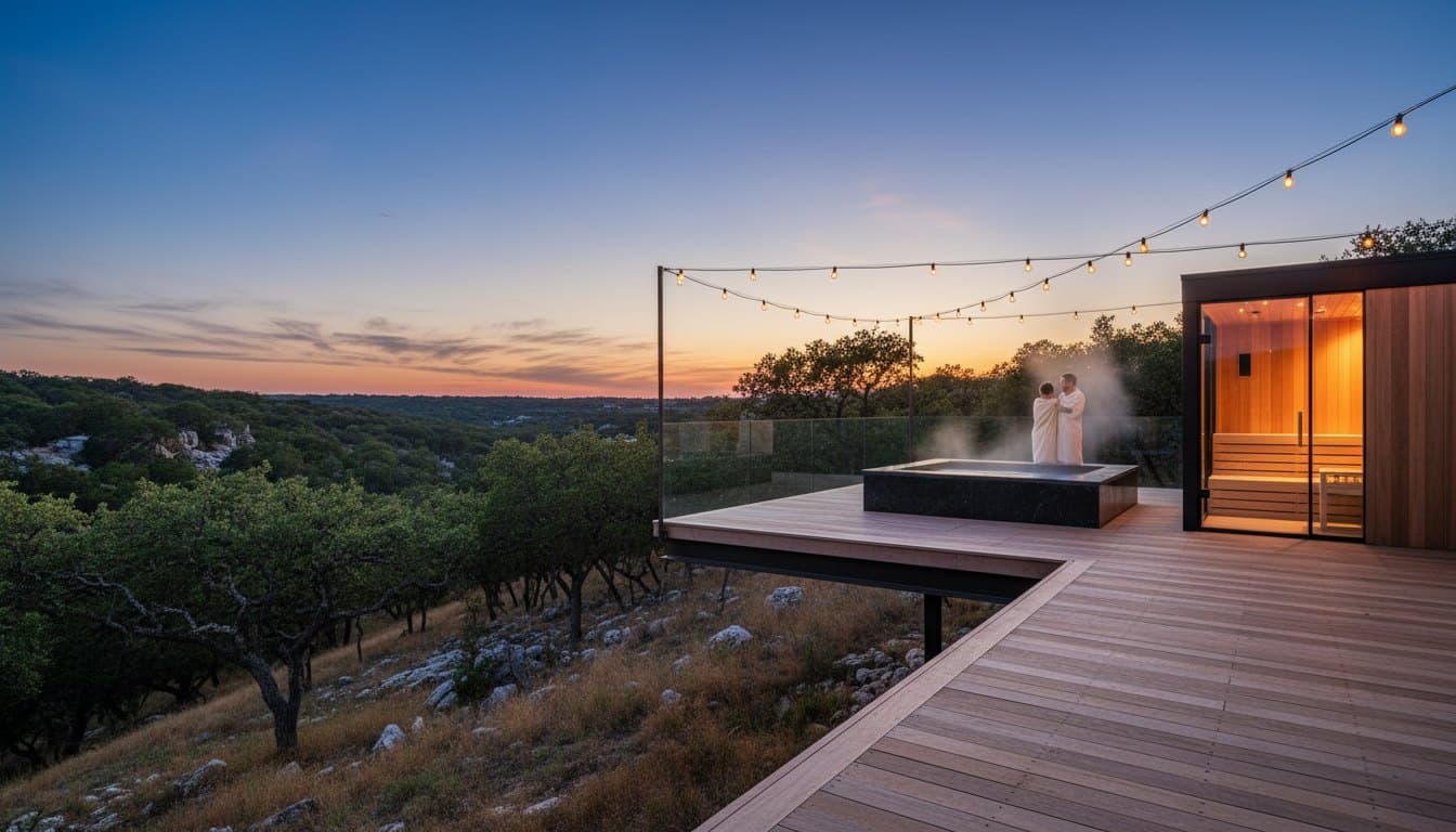 The Filter: hot tub and sauna amenity