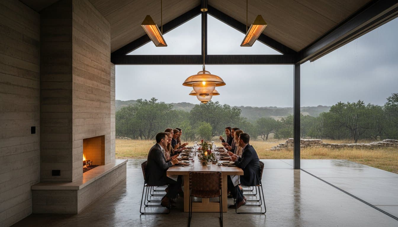 The Season: weather-protected outdoor room